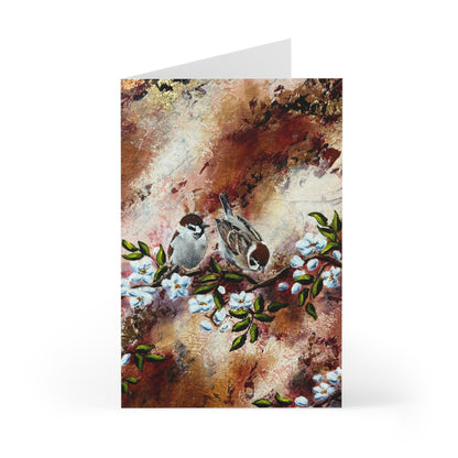 Set of 7 greeting cards - "Little Messengers of Hope II"