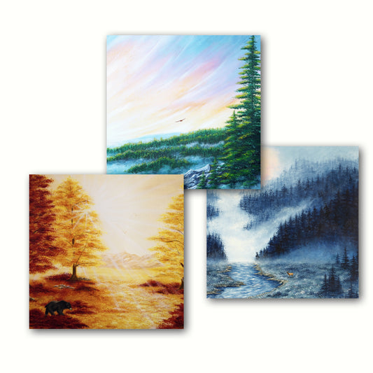 Set 3 cartes de voeux Premium - "Echoes of the Wild"